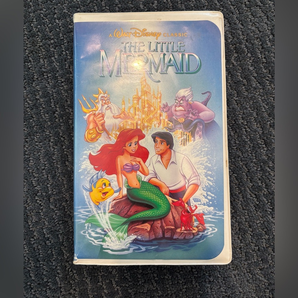 Disney The Little Mermaid VHS with Banned Cover